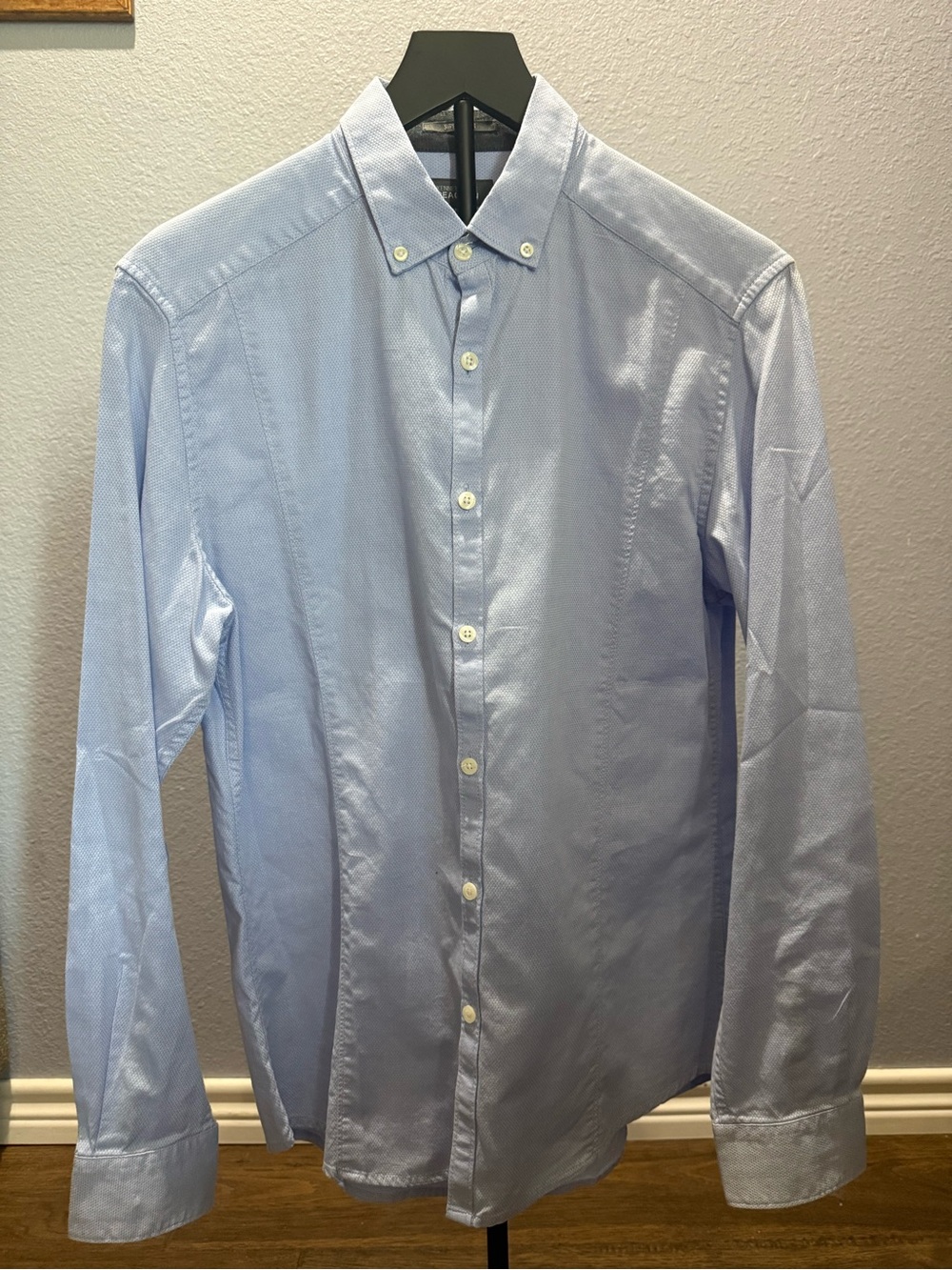 Kenneth Cole Reaction Light Blue Button-Down Dress Shirt